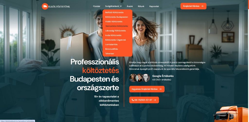 Költöztetés Budapestí